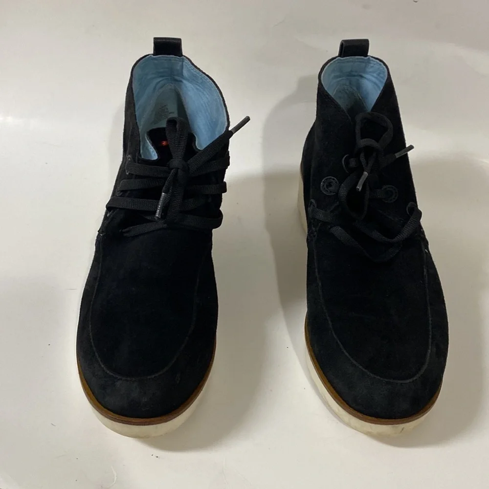 ED Ellen Degeneres. Leather suede ankle booties 8M Y2k Casual